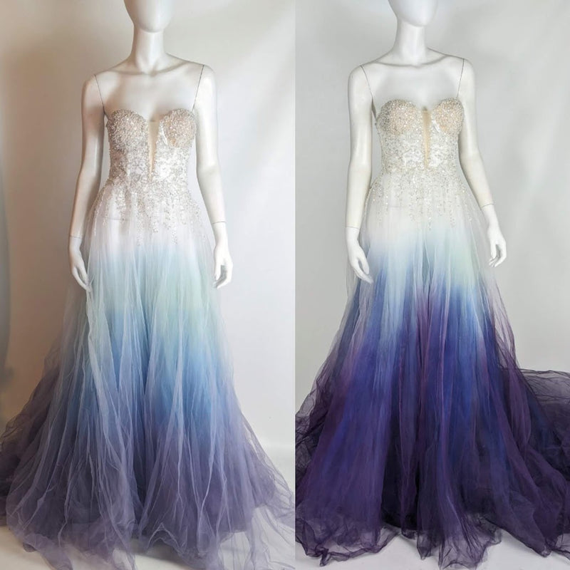 Color Boost Wedding Dress Airbrush Painting Service